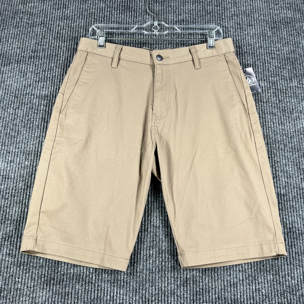 Volcom Shorts Mens Size 30 Brown Chino Casual Skater Outdoor Active New